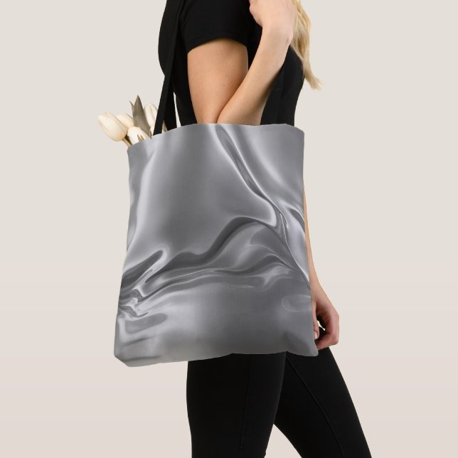 Tote Bag Impression numérique en argent liquide (De près)