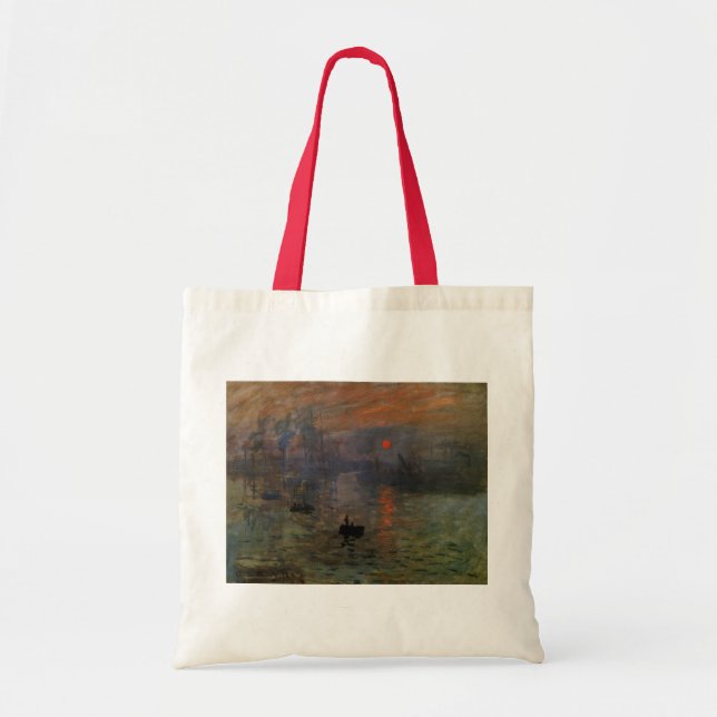 Tote Bag Impression, soleil levant de Claude Monet, Art anc (Devant)