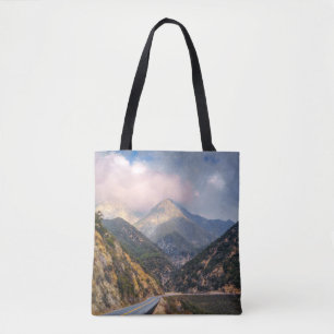 Tote Bag Impression sur toile de la route dans le paysage c