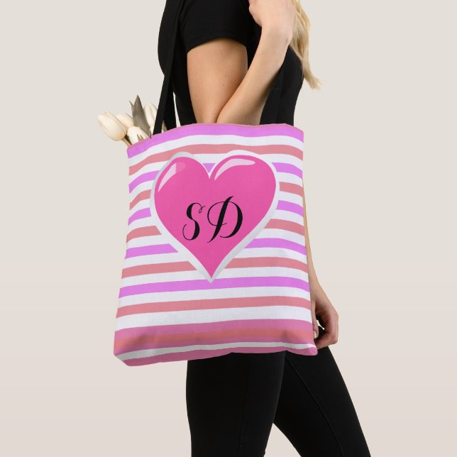 Tote Bag Impression tout-sur-bande avec Shoulder Fourre-tou (De près)