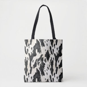 Tote Bag Impression vache noir blanc ferme animale