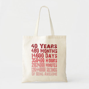 Tote Bag Impressionnant depuis 40 ans de quarantième cadeau
