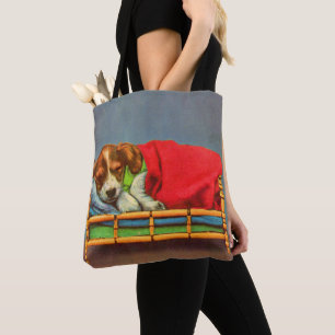 Tote Bag imprimé de chiot doré mignon