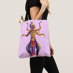 Tote Bag Imprimé de danseuses balinaises
