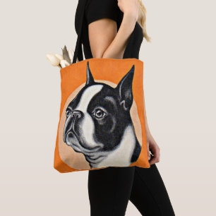 Tote Bag imprimé terrier de Boston