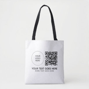 Tote Bag Imprimer recto verso Code QR Logo d'entreprise Épa