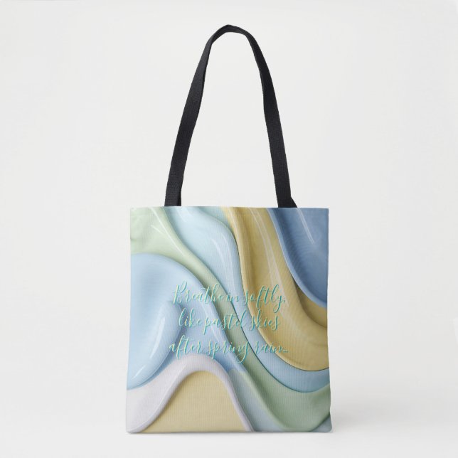 Tote bag in stylish abstract graphic (Devant)