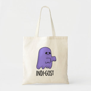 Tote Bag Indi-gost Funny Halloween Indigo Ghost Pun