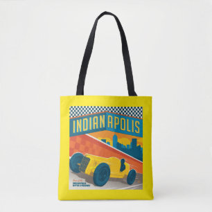 Tote Bag Indianapolis, Indiana Vintage Racer