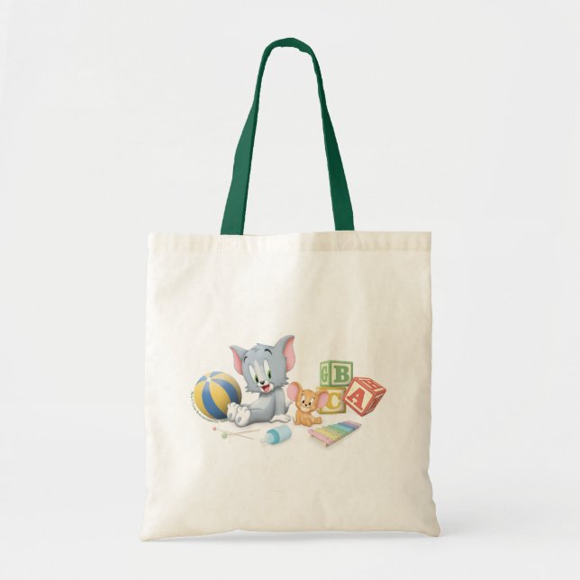 Tote Bag Infant Tom and Jerry Playing With Toys (Devant)
