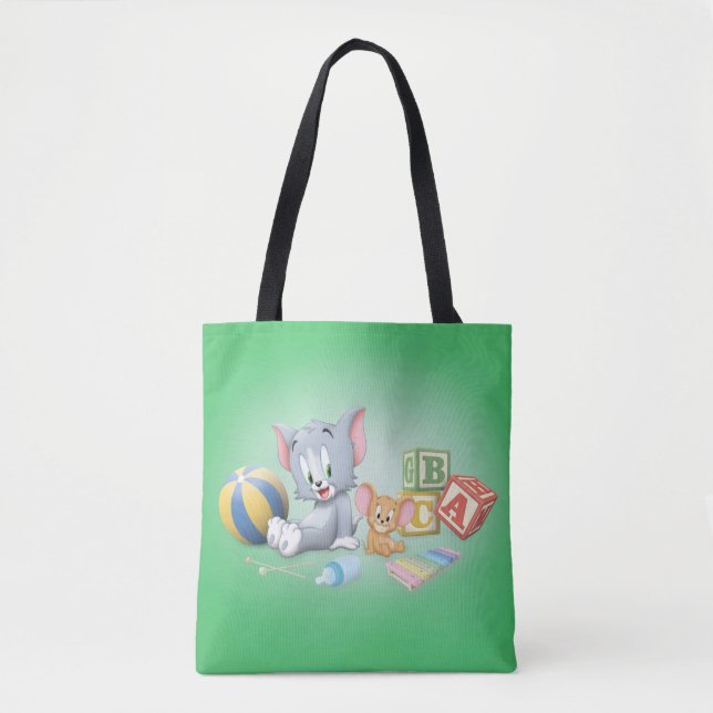 Tote Bag Infant Tom and Jerry Playing With Toys (Devant)