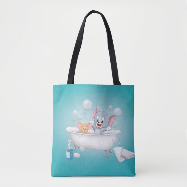 Tote Bag Infant Tom and Jerry Taking a Bath (Devant)