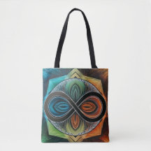 Infinity Mandala African Tribal Mask Abstrait