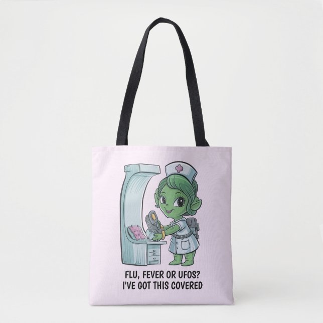 Tote Bag Infirmière Alien (Devant)