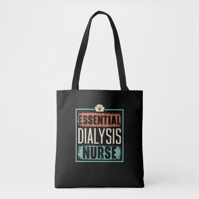 Tote Bag Infirmière dialyse essentielle Maladie Médicale du (Devant)