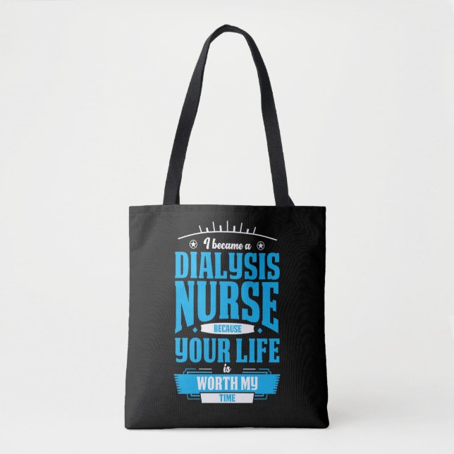 Tote Bag Infirmière dialyse Héros Kidney Néphrologie Infirm (Devant)