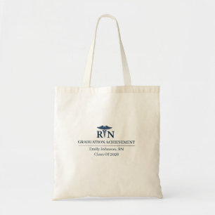 Tote Bag Infirmière diplômée Nom personnalisé Depuis Année