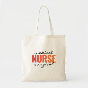 Tote Bag Infirmière en Chirurgie Médicale Typographie Moder