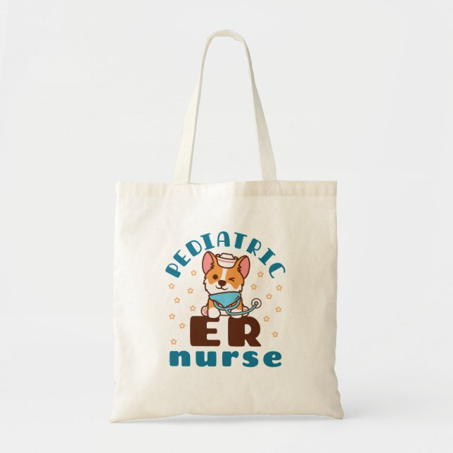 Tote Bag Infirmière en soins infirmiers pédiatriques (Devant)