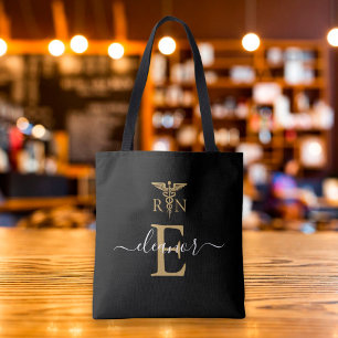 Tote Bag Infirmière inscrite à la RN personnalisée Monogram