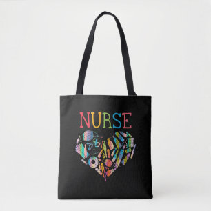 Tote Bag Infirmière Love Infirmière Étudiante RN Merci de v