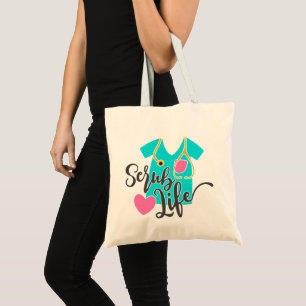 Tote Bag Infirmière Médicale Keyworker NHS SCRUB Life Sunfl