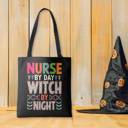 Tote Bag Infirmière par Jour sorcière par Nuit Halloween In