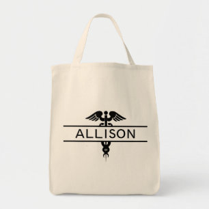 Tote Bag Infirmière personnalisée Caduceus Médicale