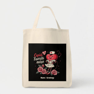 Tote Bag Infirmière préférée de Cupid Drôle et mignonne Val