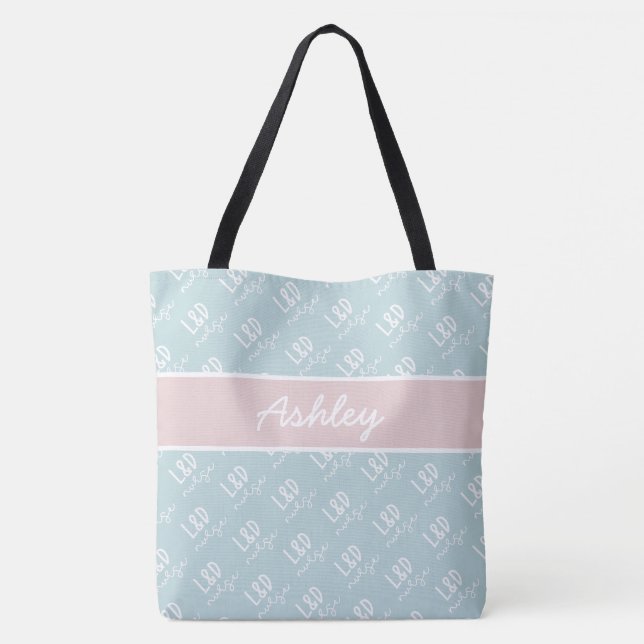 Tote Bag Infirmière professionnelle et de prestation person (Dos)