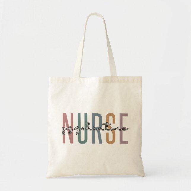 Tote Bag Infirmière psychiatrique | Cadeaux pour infirmière (Devant)