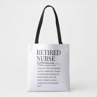 Tote Bag Infirmière retraitée