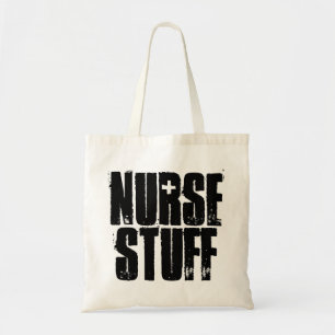Tote Bag Infirmière Stuff Typographie noire