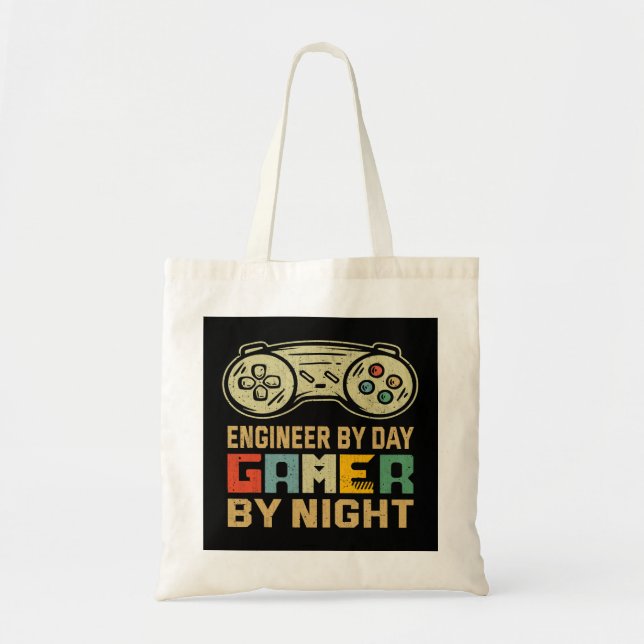 Tote Bag Ingénieur par joueur de jour par nuit Cool Vidéo J (Devant)