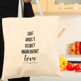 Tote Bag Ingrédient secret du chef personnalisé Cook Cadeau