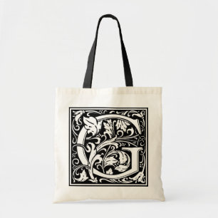 Tote Bag Initiale décorative "G" de lettre