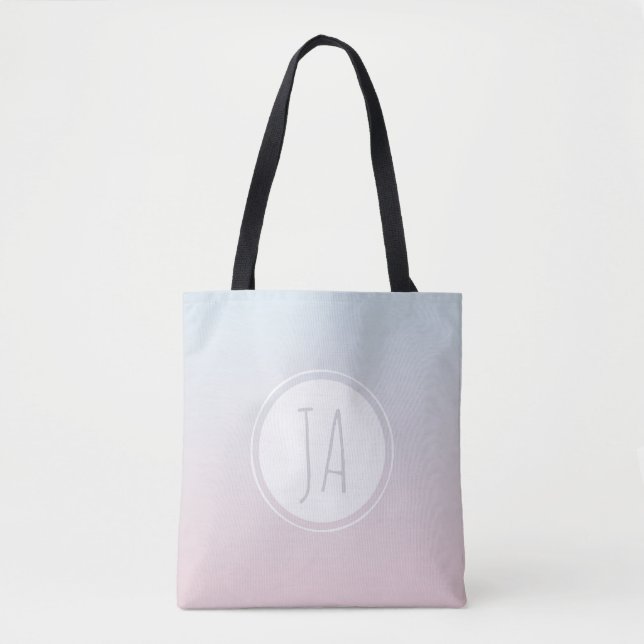 Tote Bag Initiales de monogrammes élégants pour filles Simp (Devant)