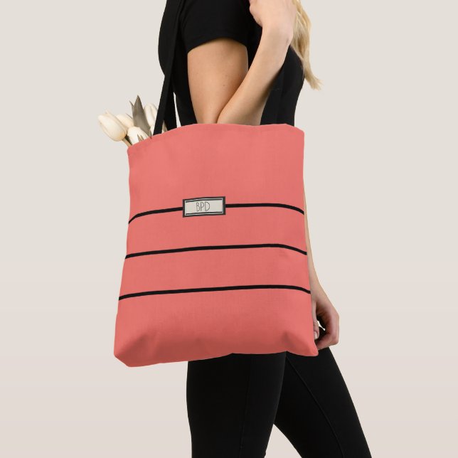 Tote Bag Initiales Monogrammes Personnalisées Mets De Corai (De près)