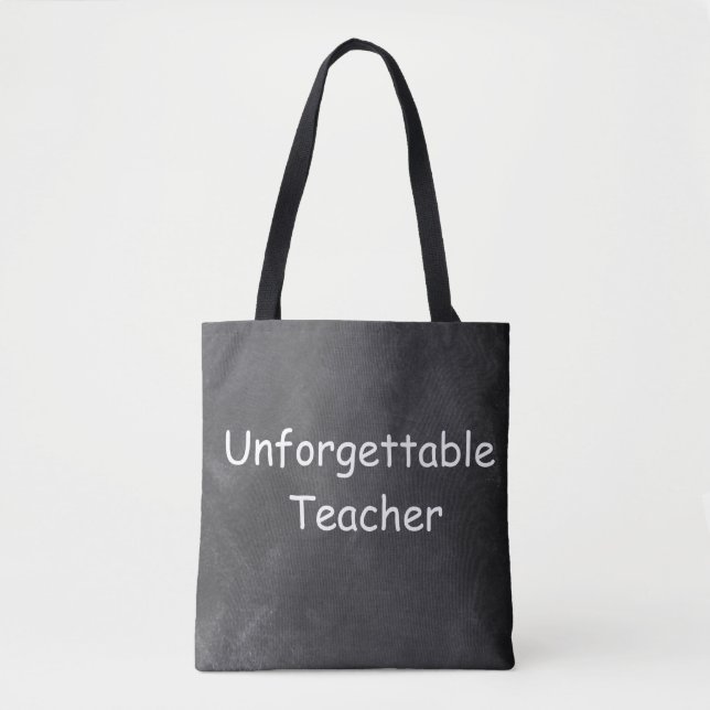 Tote Bag Inoubliable enseignant Chalkboard Design Idée cade (Devant)