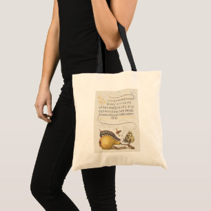 Tote Bag Insectes de jardin, mouche, chenille, poire, mille