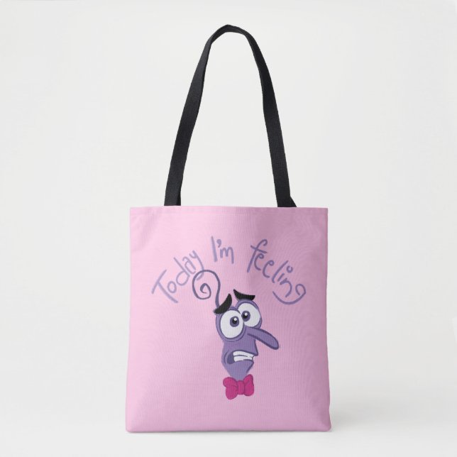 Tote Bag Inside Out 2 Aujourd’hui je ressens une peur graph (Devant)