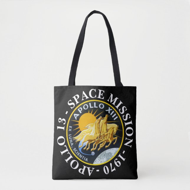 Tote Bag Insigne de mission spatiale Apollo 13 1970 (Devant)