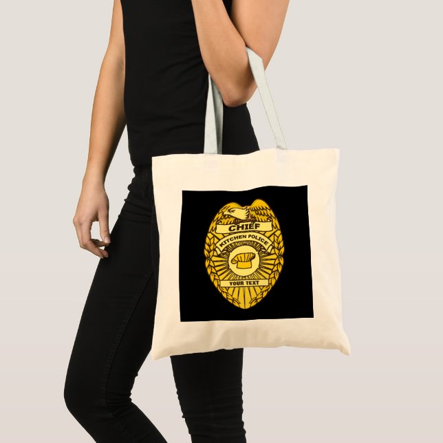 Tote Bag Insigne du chef de la police de cuisine (Devant (produit))