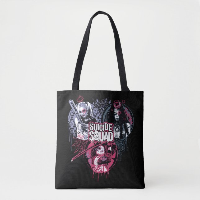 Tote Bag Insignes de graffiti de filles de peloton du (Devant)