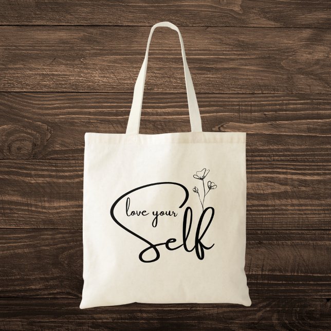 Tote Bag Inspiration "Aimez votre moi" (Créateur téléchargé)
