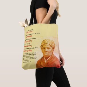 Tote Bag Inspirational HARRIET TUBMAN Continuez À Citer
