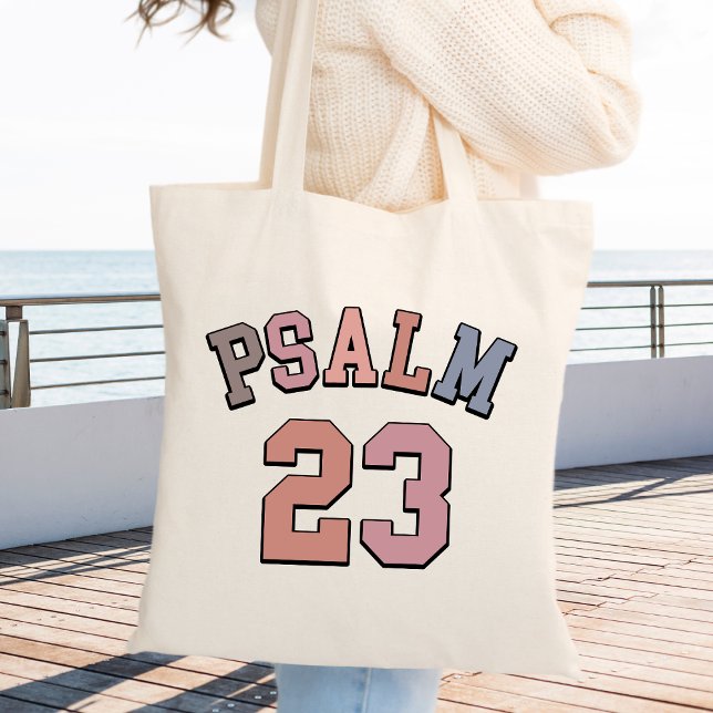 Tote Bag Inspirationnel basé sur la foi Psalm 23 (Psalm 23 Faith Based Inspirational Tote Bag)
