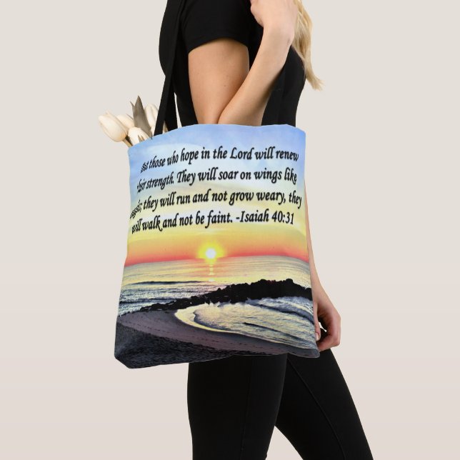TOTE BAG INSPIRING ISAIAH 40:31 (De près)