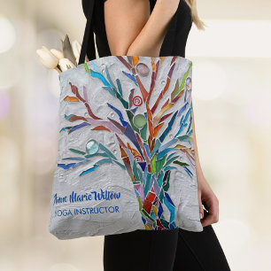 Tote Bag Instructeur De Yoga De L'Arbre De Vie