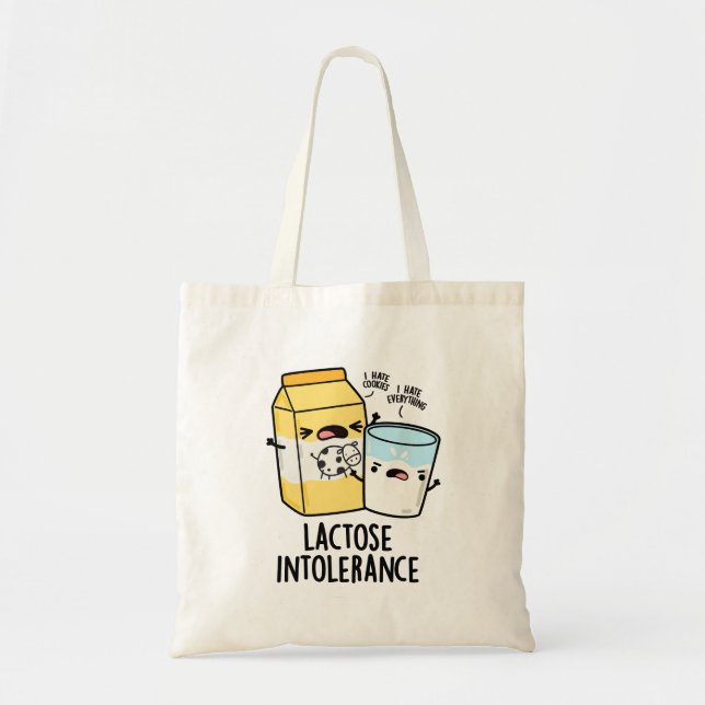 Tote Bag Intolérance au lactose Funny Milk Pun (Devant)